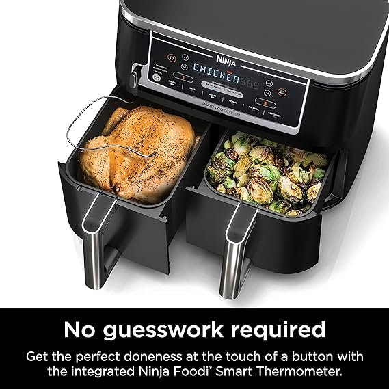 Cosori vs Ninja Air Fryer Displaying Ninja With Dual Baskets